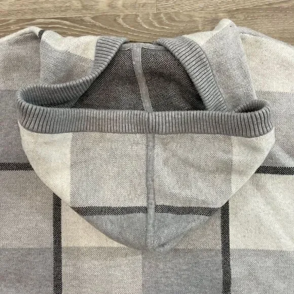RACHEL Rachel Roy Gray Hooded Sweatshirt Sweater Relaxed Fit Cozy 1X , XXL - Picture 7 of 7